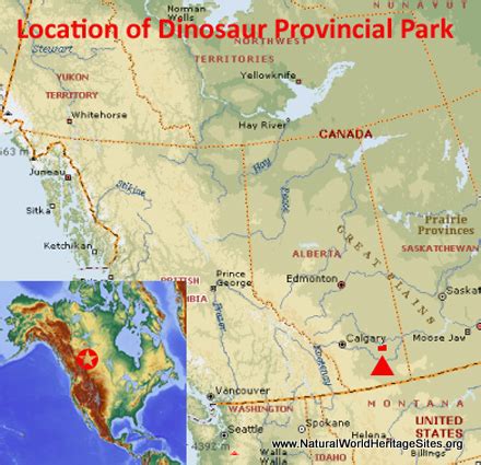 dinosaur provincial park alberta map.